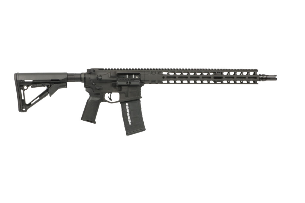 Radian Weapons Model 1 black rifle with 16-inch barrel and collapsible stock
