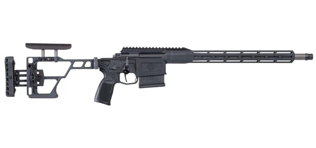 Sig Sauer CROSS bolt-action rifle with 16-inch barrel and black folding stock