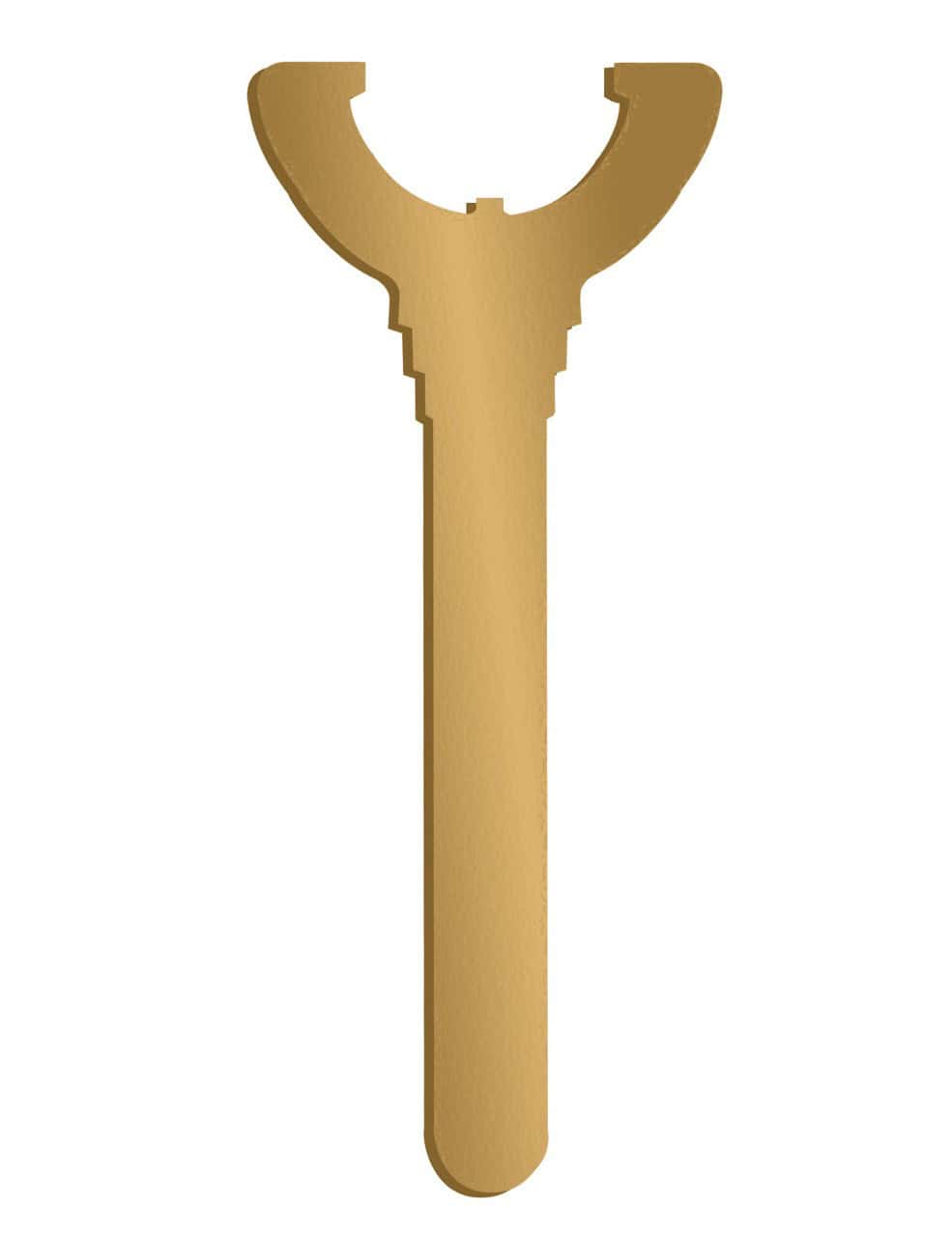 YANKEE HILL MACHINE COMPANY VICTRA-12 SPANNER WRENCH - Centurion Armament Co Yankee Hill Machine Spanner Wrench gold accessory-silencer accessories