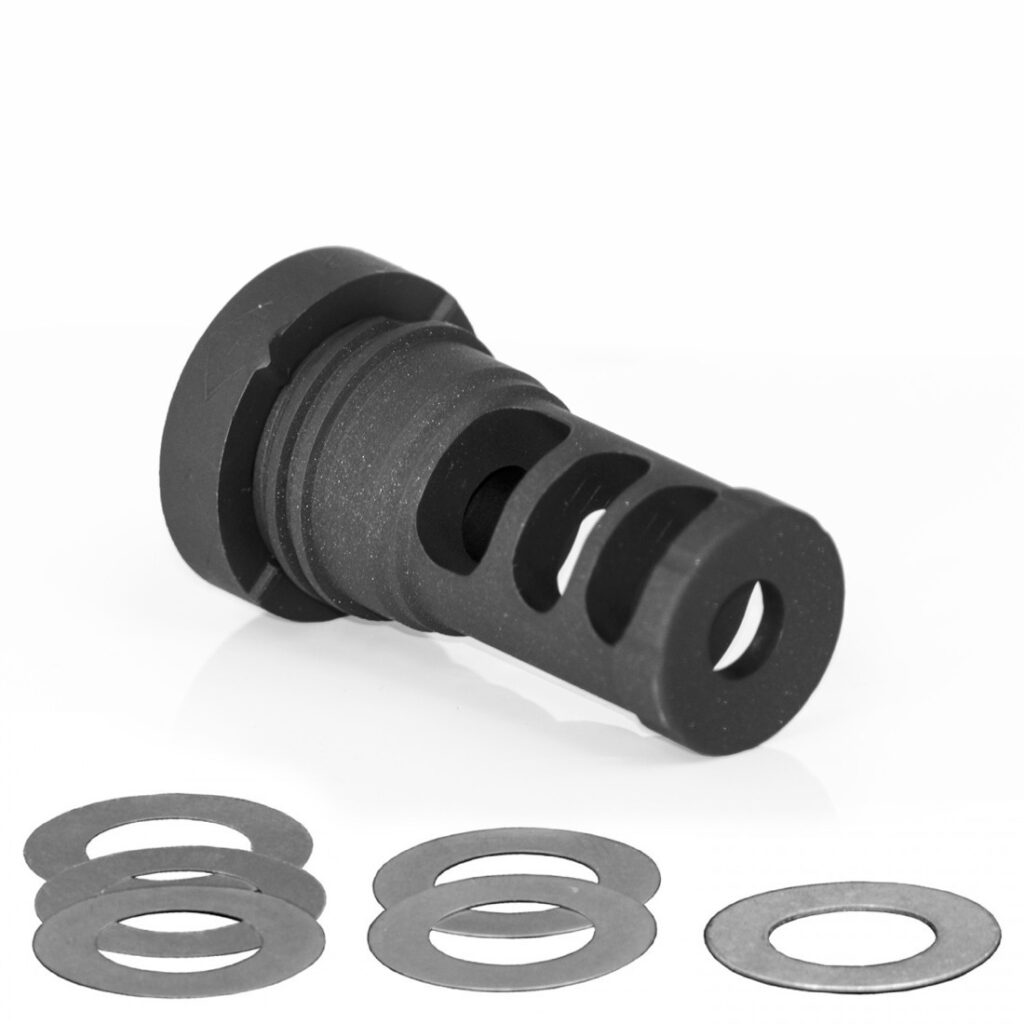 Yankee Hill Machine 5.56 Q.D. Muzzle Brake for Turbo and Turbo K .308 / 7.62 NATO black muzzle brake