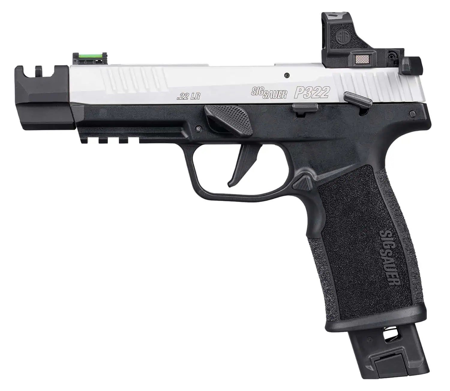 SIG SAUER P322 22LR 2-TONE 4" 20+1 COMP - Centurion Armament Co Sig Sauer P322 .22 LR 4" barrel stainless single action only