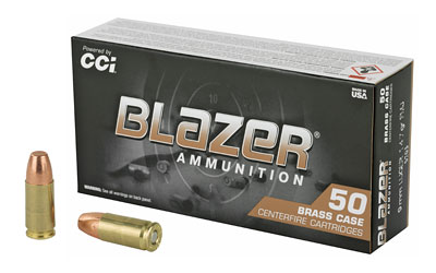 CCI Ammunition Blazer Brass 9mm full metal jacket