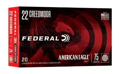 Federal Ammunition American Eagle .22 Creedmoor total metal jacket