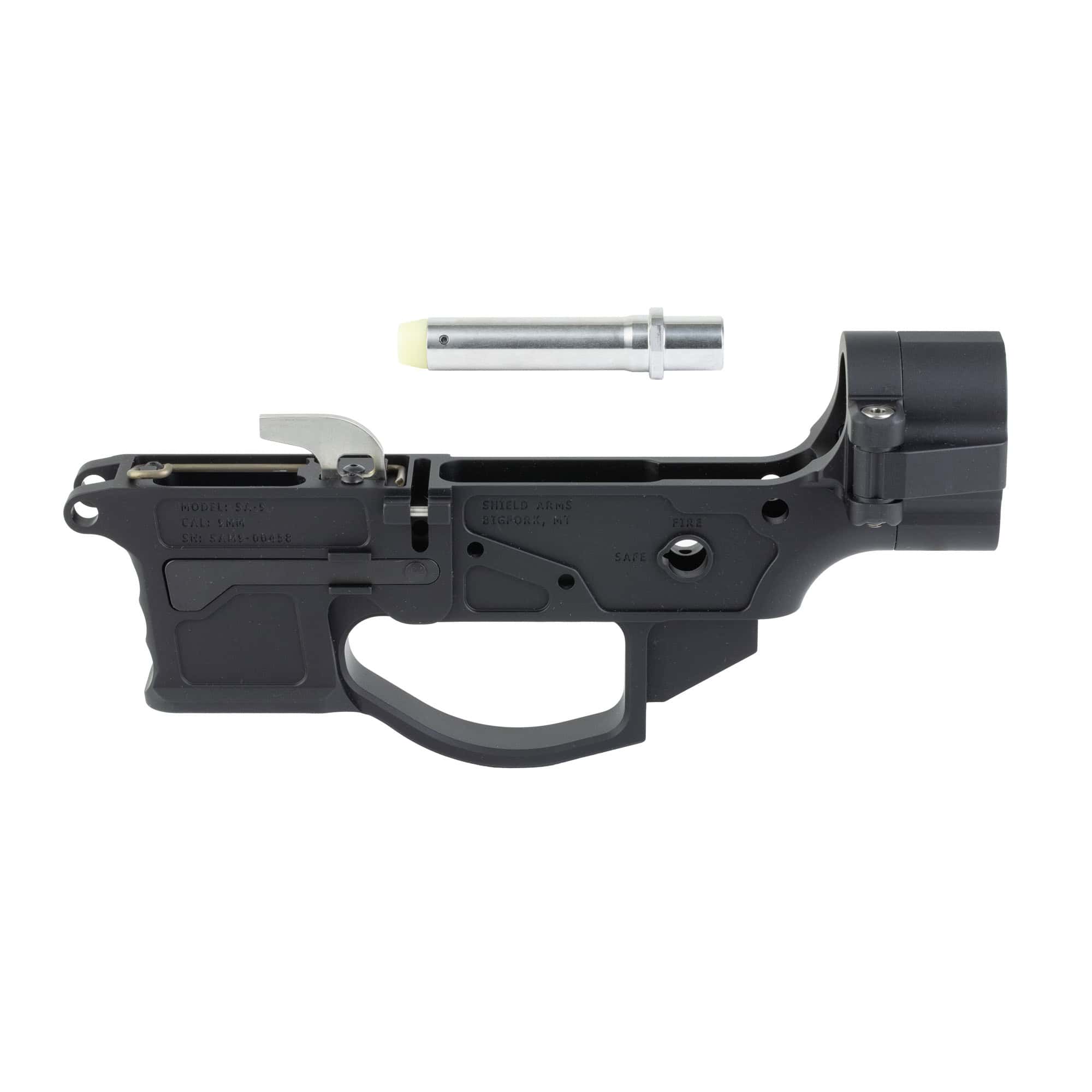 SHIELD SA-9 STRIPPED LOWER FLD BLK - Centurion Armament Co Shield Arms SA-9 9mm black stripped lower receiver