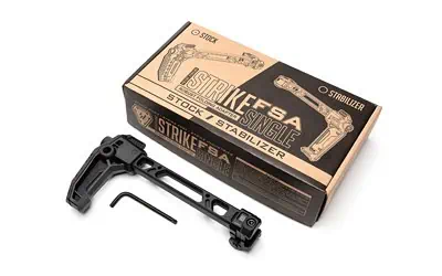 STRIKE FSA S FOLDING STOCK BLACK - Centurion Armament Co Strike Industries Strike Folding Adaptor Stock black picatinny, view 3