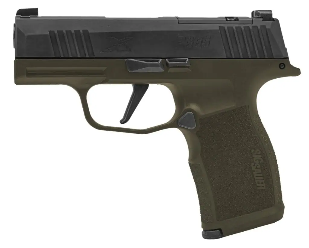 Sig Sauer P365X 9mm 3.1" barrel black, green striker fired