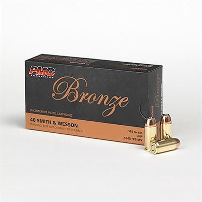 40 S&W 165GR JACKETED HOLLOW POINT 50/BOX