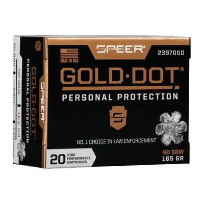 Speer .40 S&W gold dot hollow point