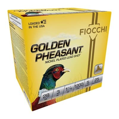 GOLDEN PHEASANT 28 GAUGE 3'' 1-1/16OZ #5 SHOT 25/BOX