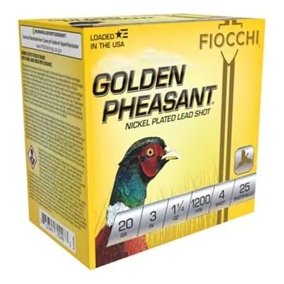 Fiocchi 20 Gauge nickel-plated lead