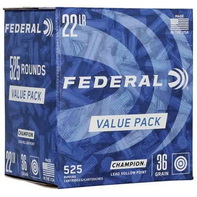 Federal Ammunition Lead Hollow Point .22 LR hollow point