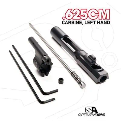AR-15 ADJ PISTON SYSTEM W/CLAMPON .625'' GAS BLOCK CARBINE LH