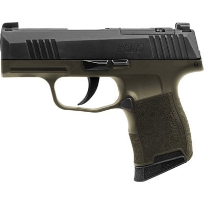 Sig Sauer P365 9mm 3.1" barrel black, green striker fired