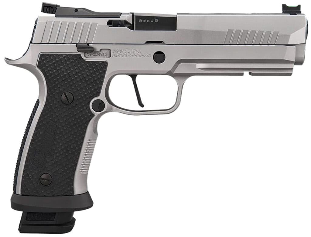 Sig Sauer 9mm 5" barrel stainless semi-auto pistol