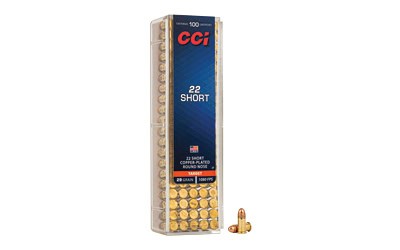 CCI Ammunition High Velocity .22 Short copper plated round nose