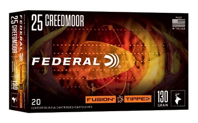Federal Ammunition Fusion 25 Creedmoor ballistic tip