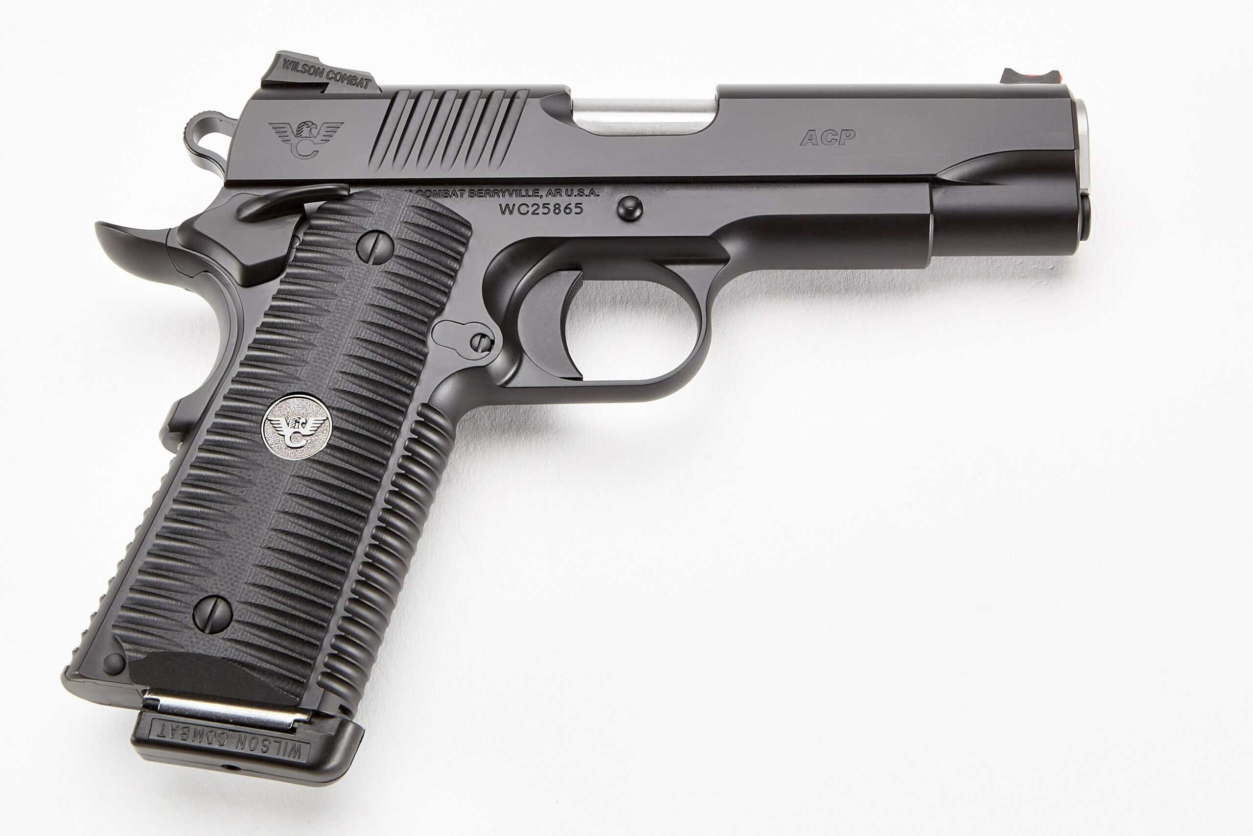 WILSON COMBAT ACP 45ACP 4.25" 8+1 BLK AMBI - Centurion Armament Co Wilson Combat .45 ACP 4.25" barrel semi-auto pistol